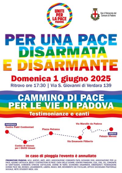 Per una pace disarmata e disarmante - Acli Padova (Pd)