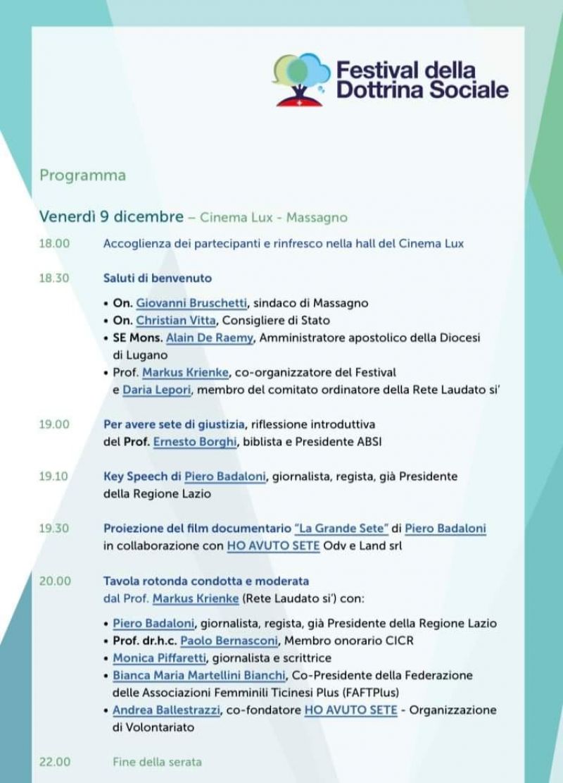 Festival della Dottrina Sociale - Circolo Acli Lugano