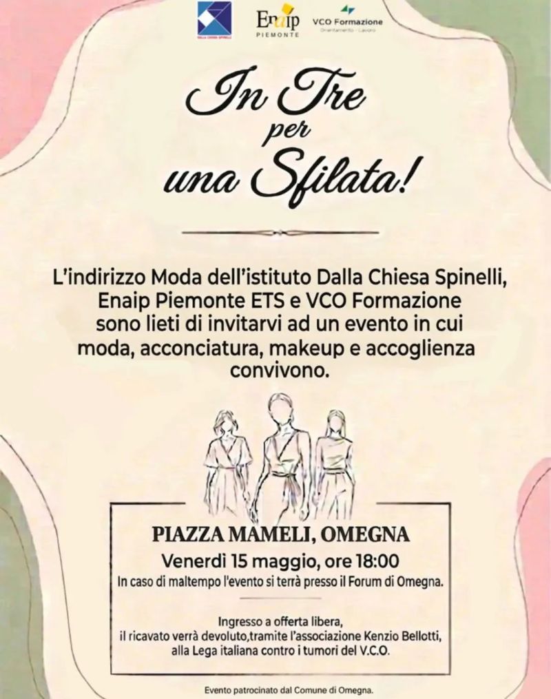 IN TRE PER UNA SFILATA - OMEGNA (VCO)