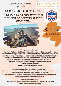 LA SACRA DI SAN MICHELE E IL BORGO MEDIEVALE DI AVIGLIANA - CIRCOLO ACLI LOVERE (BG)