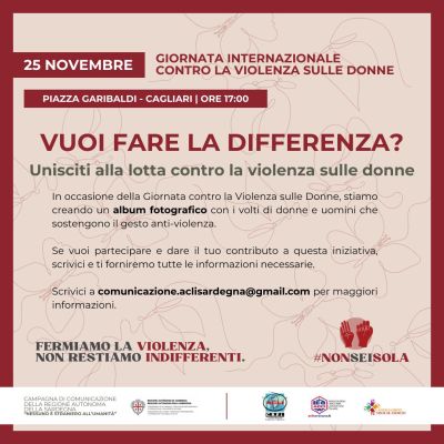 Vuoi fare la differenza? Unisciti alla lotta contro la violenza sulle donne - CREI Acli Sardegna e Acli Sardegna