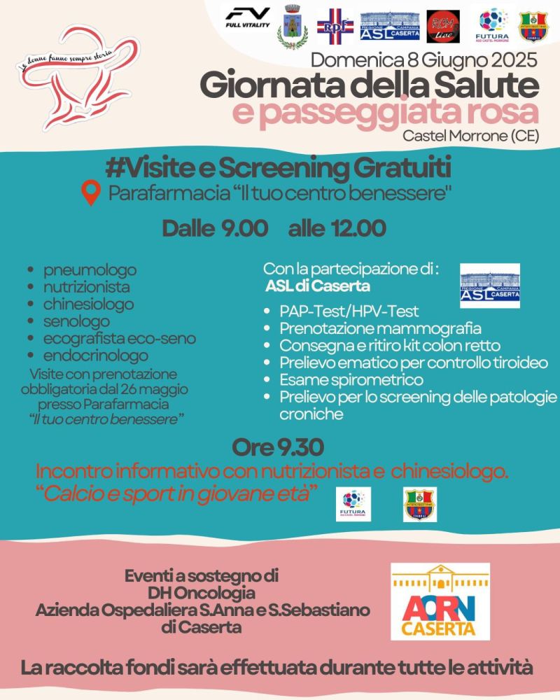 Giornata della salute e passeggiata rosa - Castel Morrone (CE) - Acli Caserta (CE)