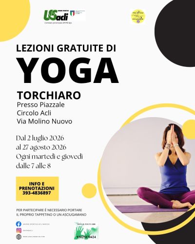 LEZIONI GRATUITE DI YOGA - CIRCOLO ACLI TORCHIARO (FM) - US ACLI FERMO (FM)