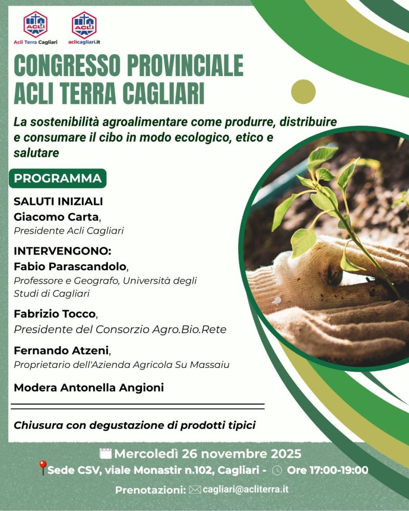 Congresso Provinciale Acli Terra Cagliari - Cagliari - Acli Terra Cagliari (CA)