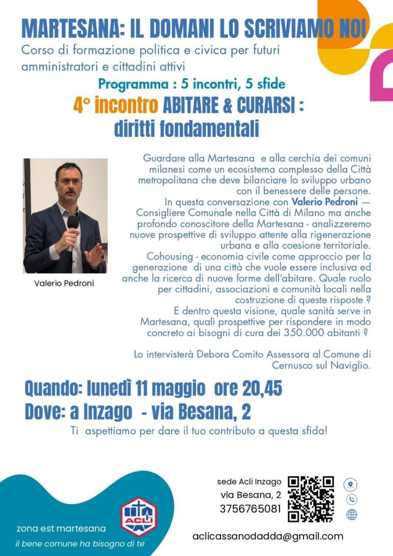 MARTESANA: IL DOMANI LO SCRIVIAMO NOI - INZAGO (MI)