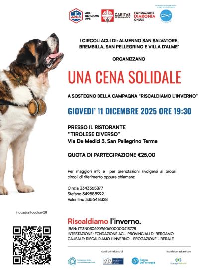 Una cena solidale - San Pellegrino Terme (BG) - Acli Bergamo (BG)