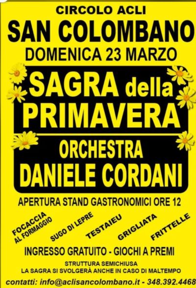 Sagra della Primavera - San Colombano al Lambro (MI) - Circolo Acli San Colombano (MI)