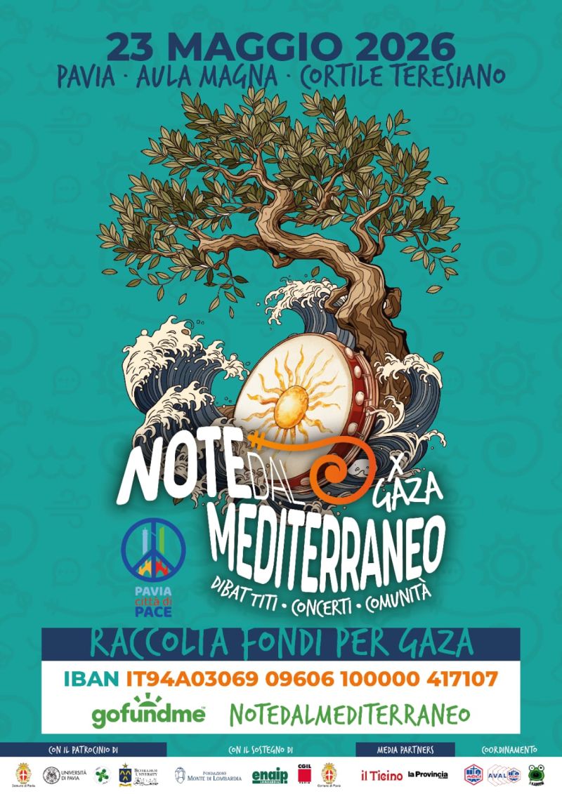 NOTE DAL MEDITERRANEO PER GAZA - PAVIA