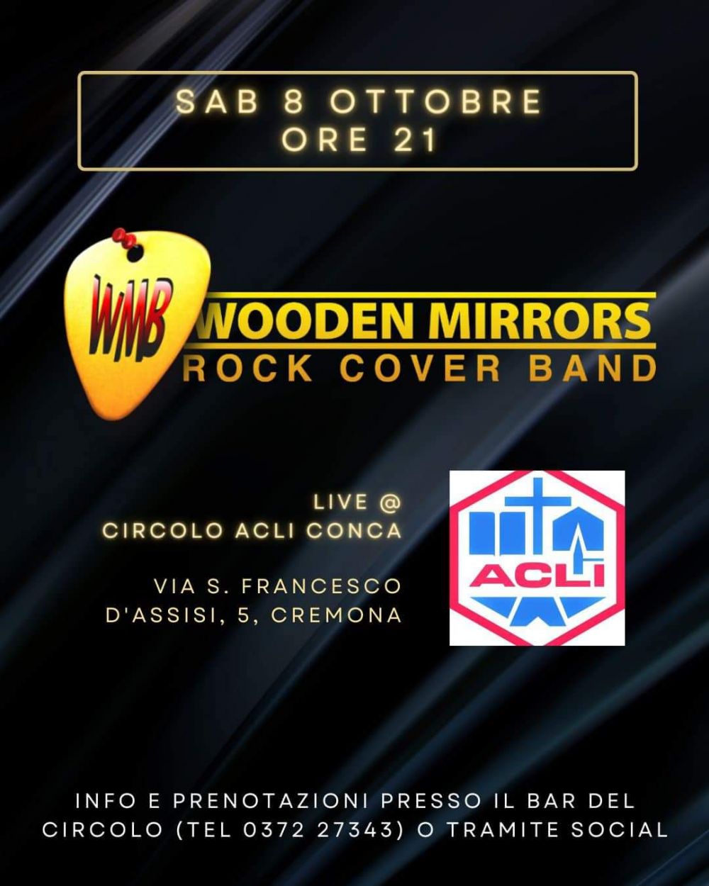 Wooden Mirrors Rock Cover Band - Circolo Acli Conca (CR)