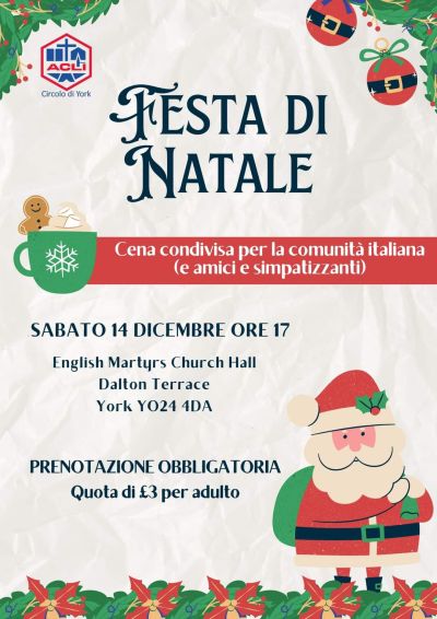 Festa di Natale - Circolo Acli York (Inghilterra)