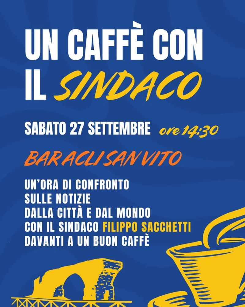 Un caffè con il Sindaco - San Vito (RN) - Acli Rimini (RN)