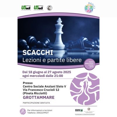 Scacchi: Lezioni e partite libere - Grottamare (AP) - US Acli Marche