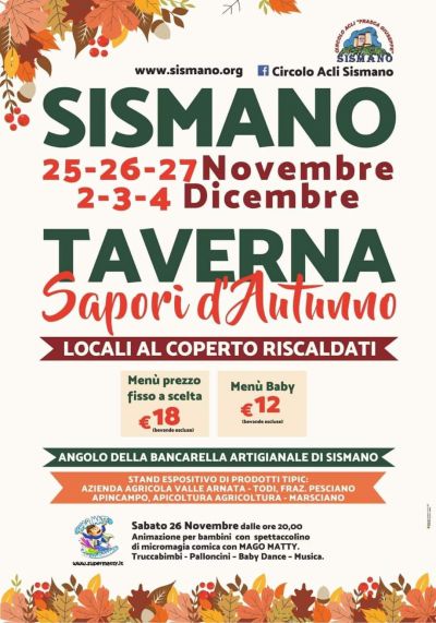 Taverna Sapori d&#039;Autunno - Circolo Acli Sismano (TR)