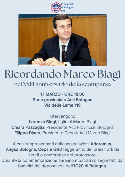 Ricordando Marco Biagi - Acli Bologna (BO)