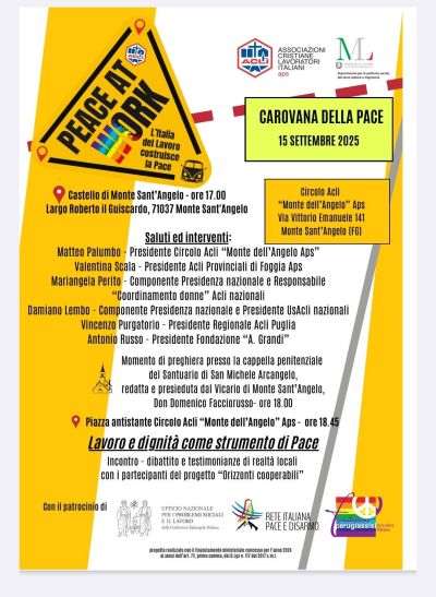 Carovana della Pace - Monte Sant'Angelo (FG) - Circolo Acli Monte dell'Angelo (FG)