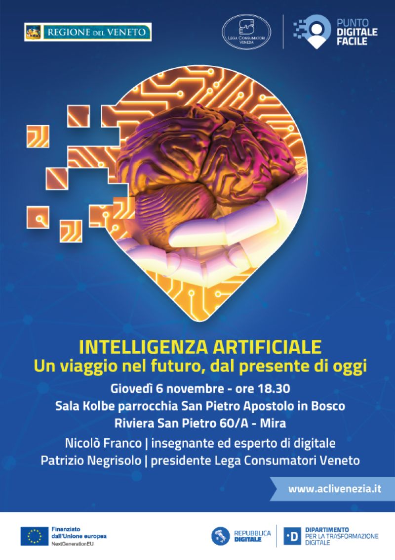 Intelligenza artificiale: Un viaggio nel futuro, dal presente di oggi - Venezia - Acli Venezia (VE)