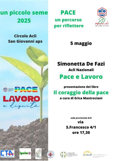 Presentazione del libro "Il coraggio della Pace" - Circolo Acli San Giovanni (TS)