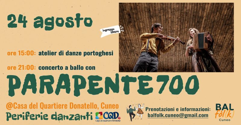 Parapente 700 - Associazione Casa del Quartiere Donatello affilata Acli Cuneo (CN)