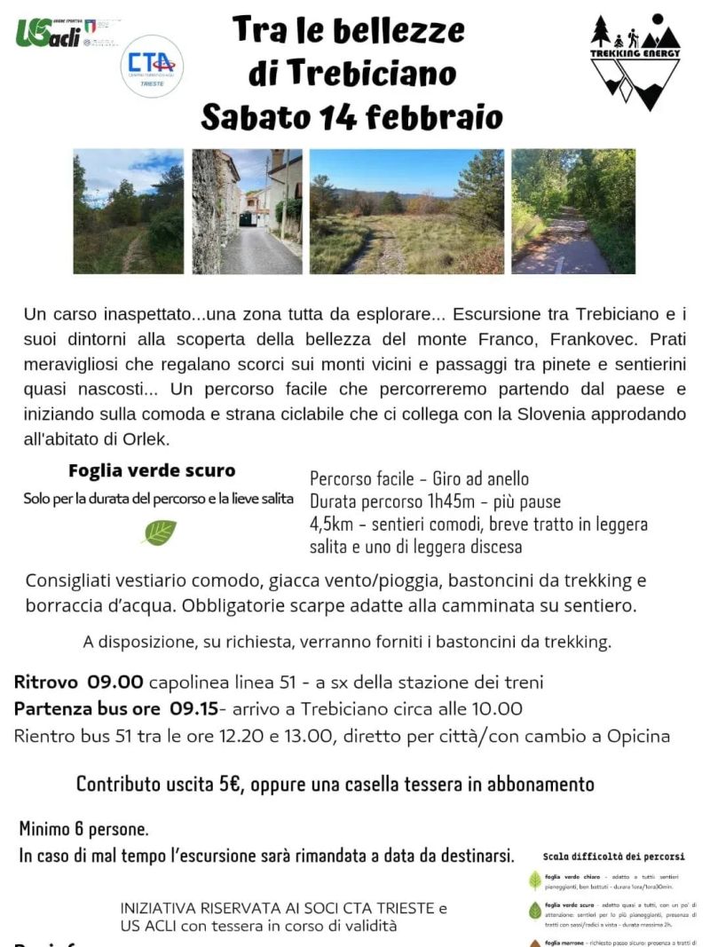 TRA LE BELLEZZE DI TREBICIANO (TS) - CTA TRIESTE - US ACLI TRIESTE