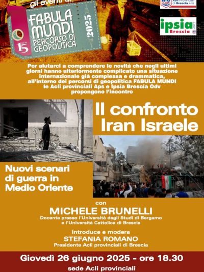 Il confronto Iran Israele - Brescia - Acli Brescia (BS)