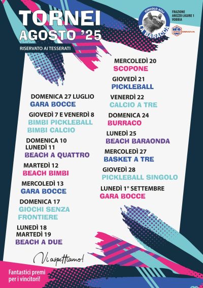 Tornei Agosto '25 - Vobbia (GE) - Acli Genova (GE)