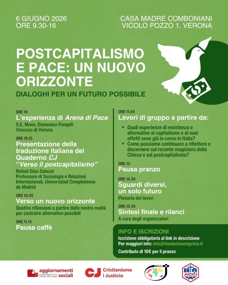 POSTCAPITALISMO E PACE: UN NUOVO ORIZZONTE - VERONA