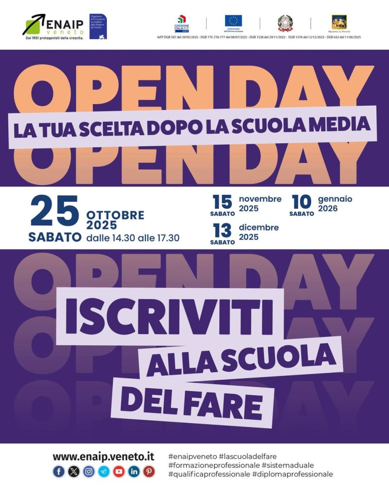 La tua scelta dopo la scuola media - Enaip Veneto