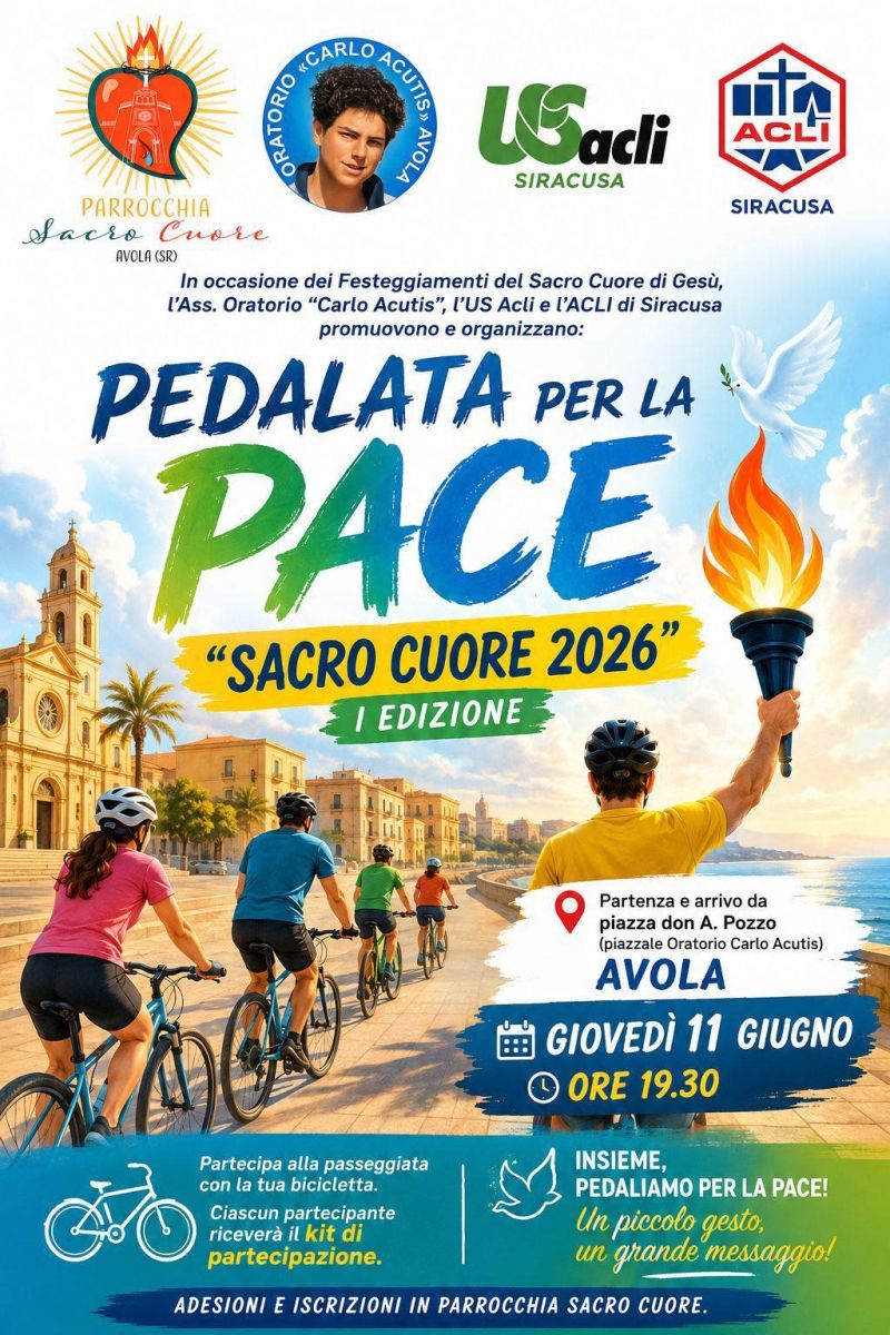 PEDALATA PER LA PACE "SACRO CUORE 2026" - AVOLA (SR)