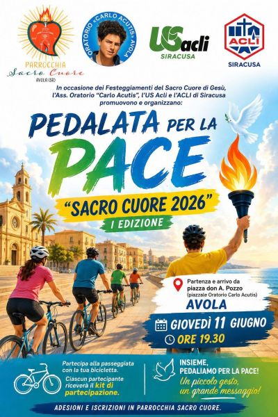 PEDALATA PER LA PACE "SACRO CUORE 2026" - AVOLA (SR)