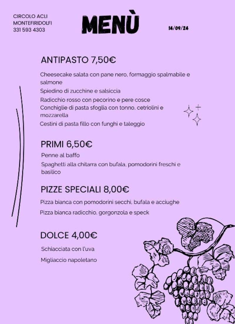 Cena al circolo - Circolo Acli Montefiridolfi (FI)