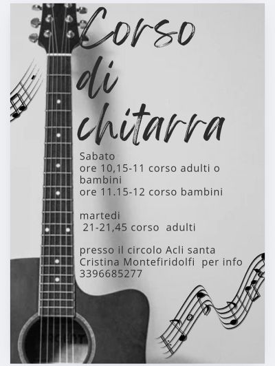 Corso di Chitarra - Circolo Acli Montefiridolfi (FI)