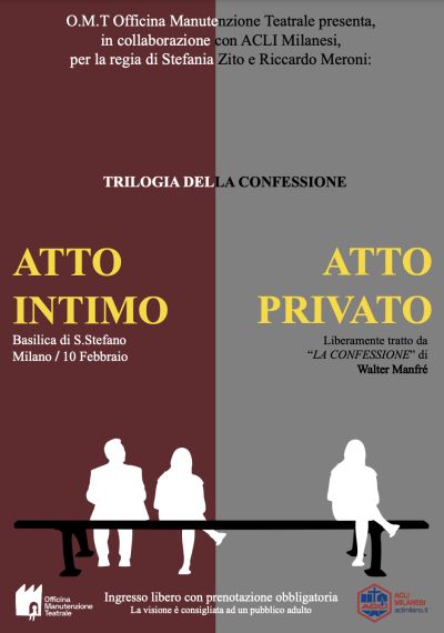 La triologia della confessione: Atto Intimo e Atto Privato - Acli Milanesi (MI)