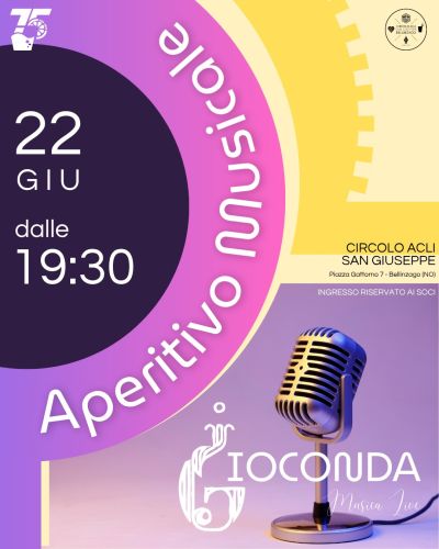 Aperitivo musicale - Bellinzago (NO) - Circolo Acli Bellinzago (NO)