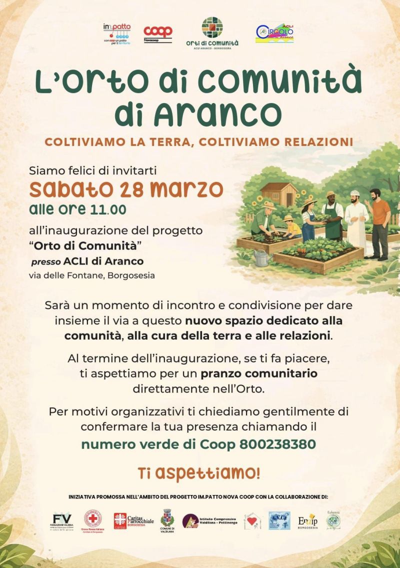 L'ORTO DI COMUNITA' DI ARANCO - BORGOSESIA (VC)