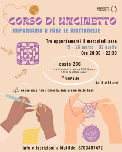 Corso di uncinetto - Circolo Acli Movi (CN)