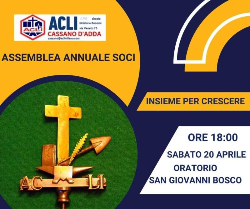 Assemblea Annuale Soci - Circolo Acli Cassano d'Adda (MI)