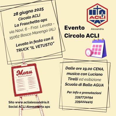Evento Circolo Acli - Bosco Marengo (AL) - Circolo Acli La Fraschetta (AL)