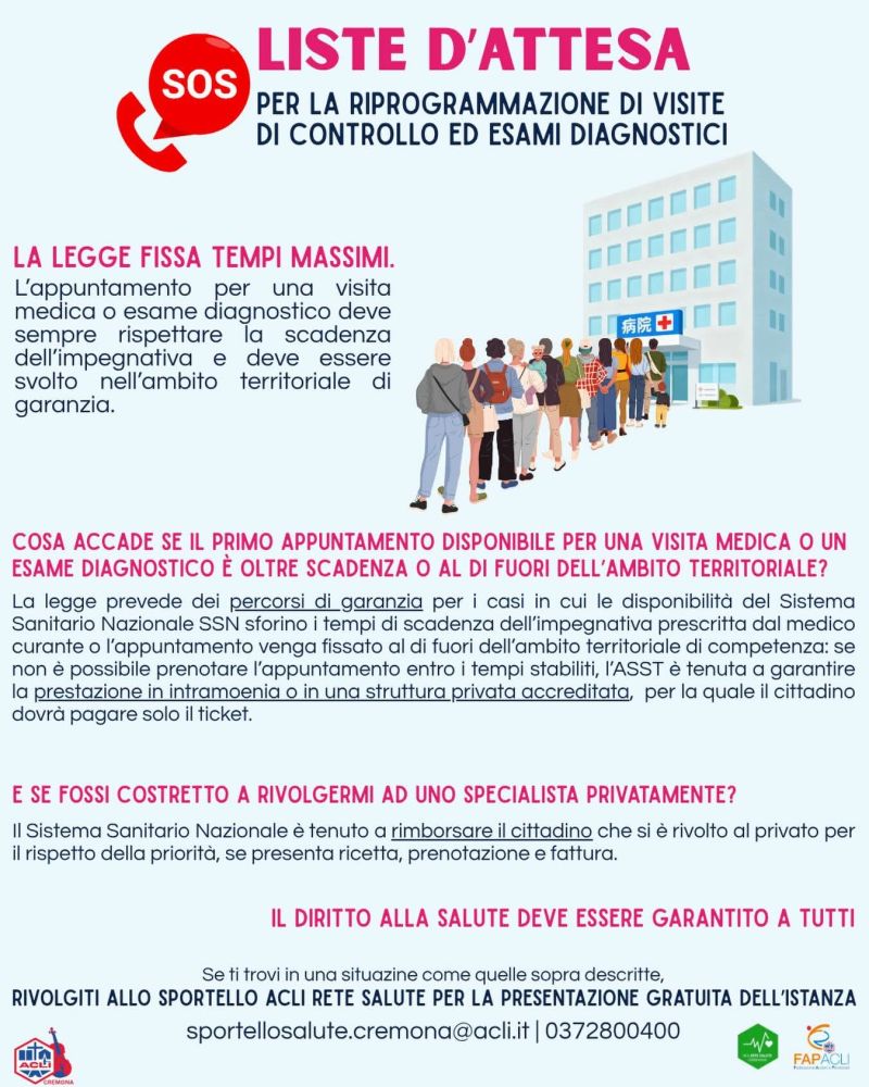 SOS LISTE D'ATTESA - CREMONA