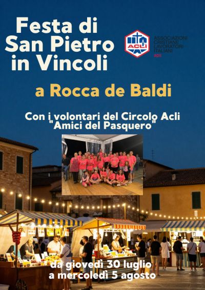 FESTA DI SAN PIETRO IN VINCOLI - ROCCA DE BALDI (CN) - CIRCOLO ACLI "AMICI DEL PASQUERO" (CN)
