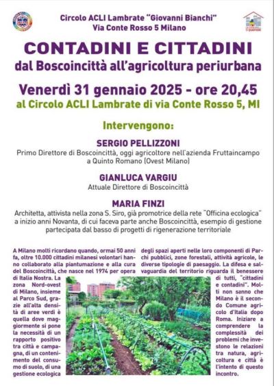 Contadini e cittadini - Circolo Acli Lambrate (MI)