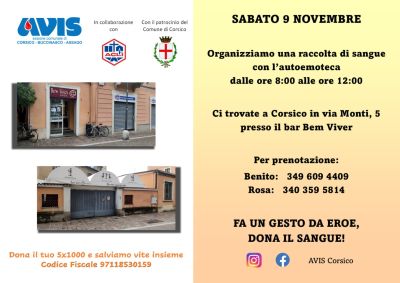 Raccolta di sangue con l'autoemoteca - Bem Viver Cafè Acli (MI)
