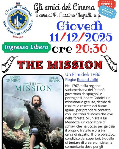 Proiezione film "The mission" - Bologna - Circolo Acli San Tommaso (BO)