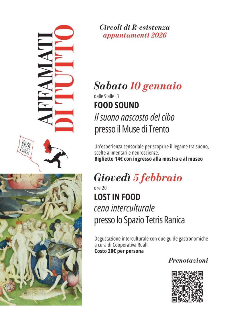 LOST IN FOOD - CENA INTERCULTURALE - SPAZIO TETRIS RANICA - ACLI BERGAMO
