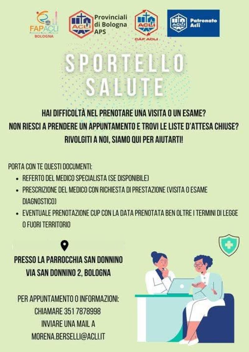 SPORTELLO SALUTE - BOLOGNA