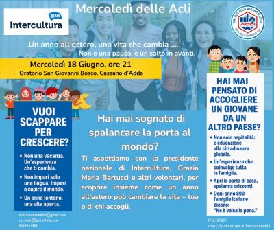 Mercoledì delle Acli - Cassano d'Adda (MI) - Circolo Acli Cassano d'Adda (MI)