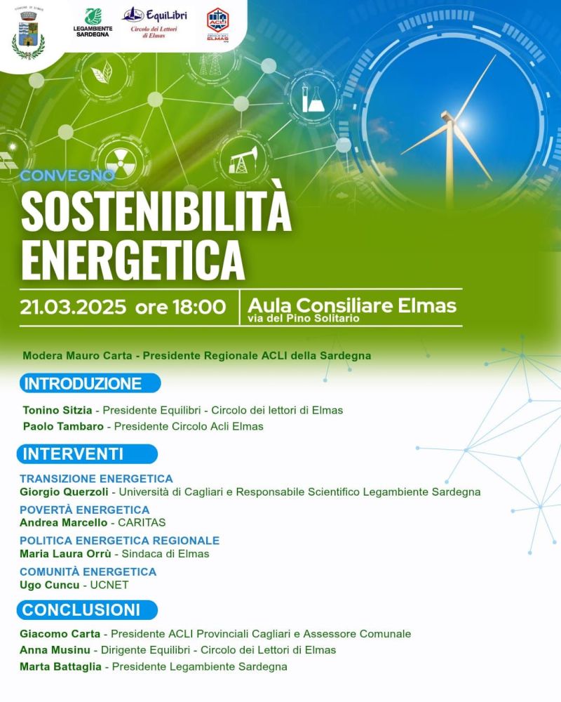 Sostenibilità energetica - Circolo Acli Elmas (CA)