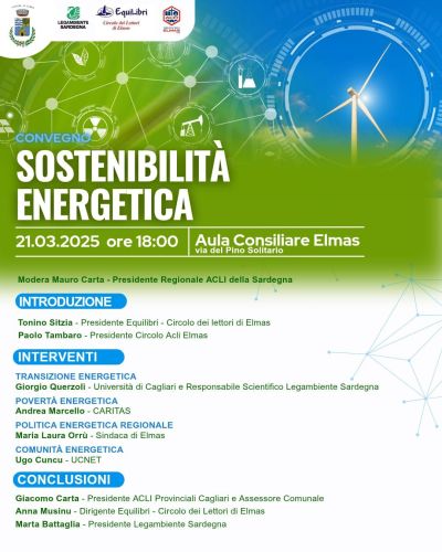 Sostenibilità energetica - Circolo Acli Elmas (CA)