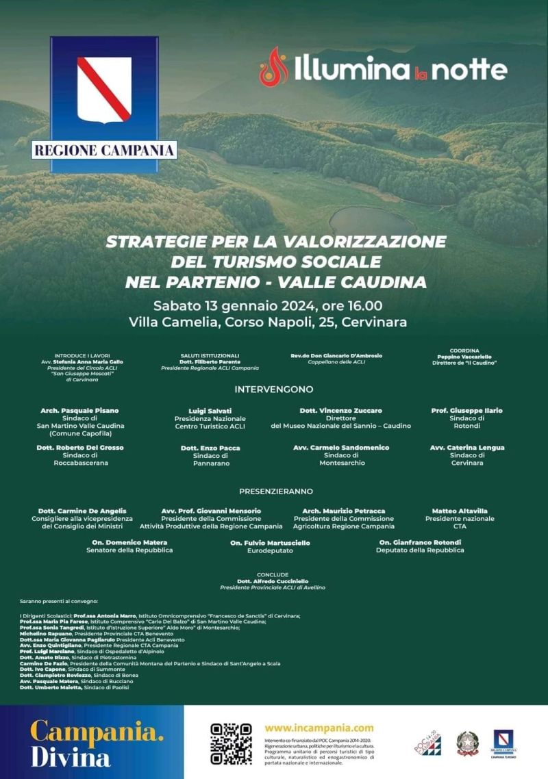 Strategie per la Valorizzazione del Turismo Sociale nel Partenio - Circolo Acli Cervinara, CTA Cervinara e Acli Avellino (AV)