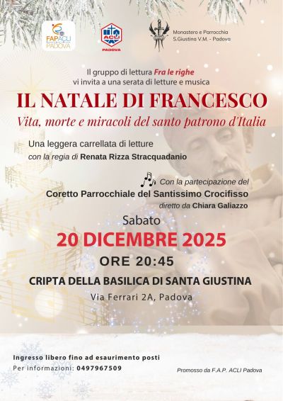 Il Natale di Francesco - Padova - FAP Acli Padova e Acli Padova (PD)