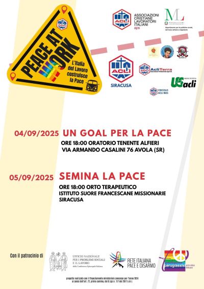 Semina La Pace - Avola (SR) - Acli Siracusa (SR)